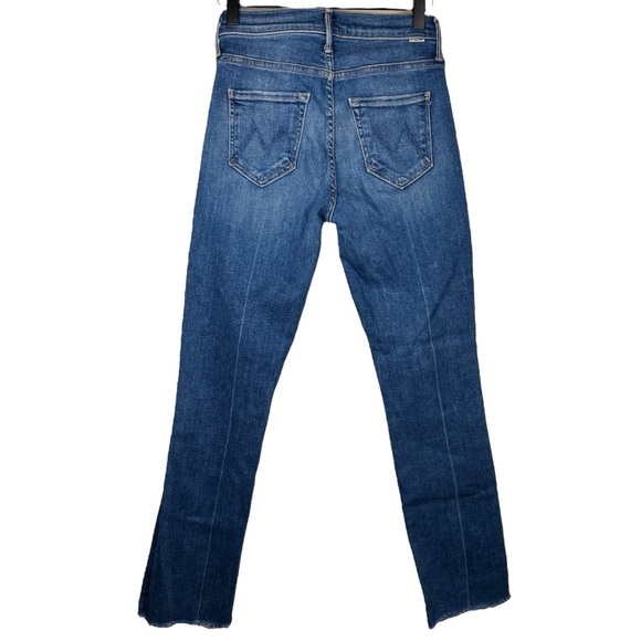 MOTHER Mid Rise Dazzler Ankle Fray 25 Opposites Attract Stretch Retail $238 - Picture 4 of 10